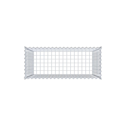 Opvokset gabion type 3 100 cm x 90 cm x 40 cm (L x H x D), maskestørrelse 5 cm x 5 cm, spiral