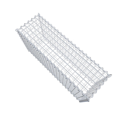 Sats med 2 gabioner 100 cm x 50 cm x 30 cm (L x H x D), maskstorlek 5 x 5 cm, spiral