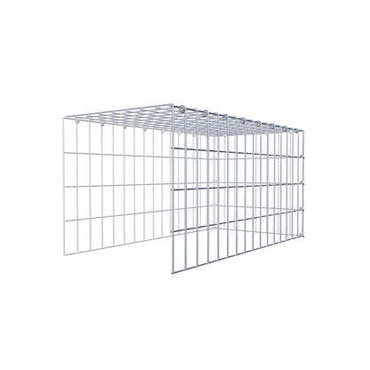 Anbaugabione Typ 4 80 cm x 40 cm x 40 cm (L x H x T), Maschenweite 5 cm x 10 cm, C-Ring