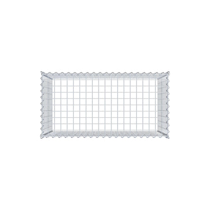 Grown-on gabion type 3 100 cm x 60 cm x 50 cm (L x H x D), mesh size 5 cm x 5 cm, spiral