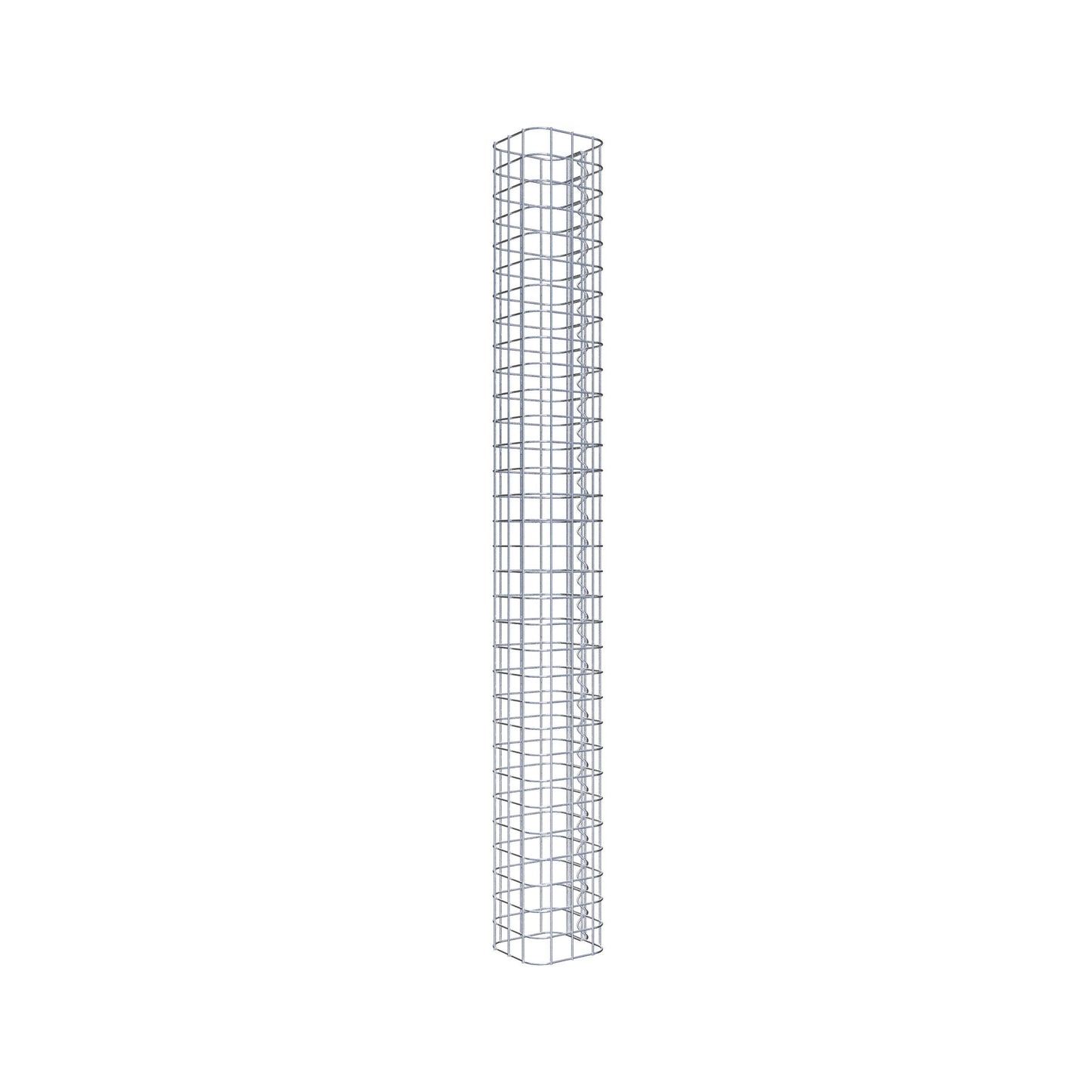 Gabionpelare fyrkant 17 cm x 17 cm, 160 cm hög, MW 5 cm x 5 cm