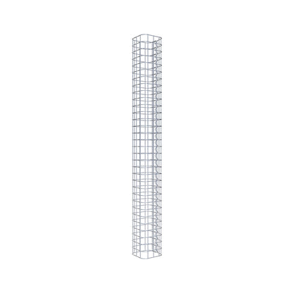 Gabionpelare fyrkant 17 cm x 17 cm, 160 cm hög, MW 5 cm x 5 cm