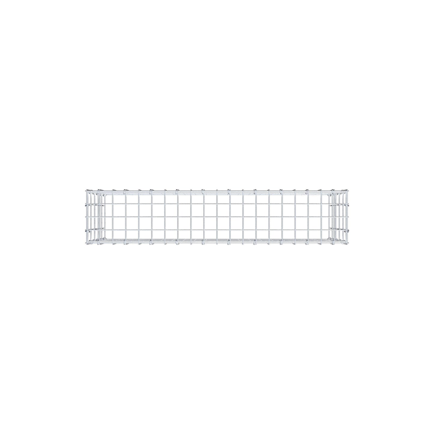 Gavión complementario de tipo 3 100 cm x 50 cm x 20 cm (largo x alto x fondo), malla 5 cm x 10 cm, anillo en C