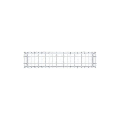 Gavión complementario de tipo 3 100 cm x 50 cm x 20 cm (largo x alto x fondo), malla 5 cm x 10 cm, anillo en C