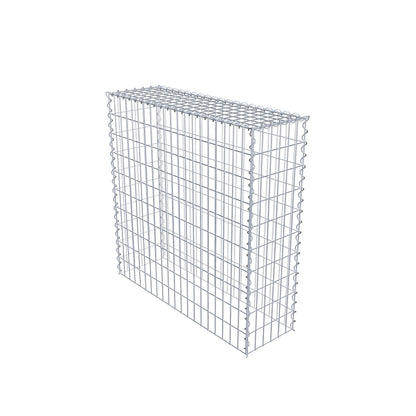 Opvokset gabion type 3 100 cm x 100 cm x 30 cm (L x H x D), maskestørrelse 5 cm x 10 cm, spiral