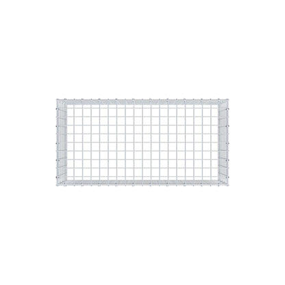 Monteret gabion type 3 100 cm x 40 cm x 50 cm (L x H x D), maskestørrelse 5 cm x 5 cm, C-ring