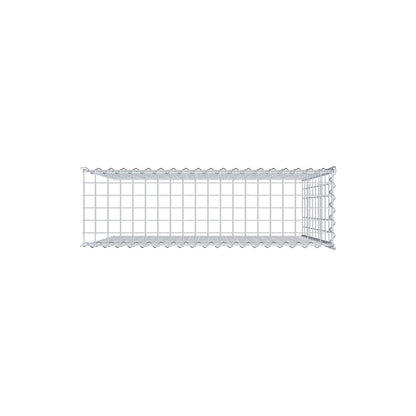 Grown-on gabion type 4 100 cm x 100 cm x 30 cm (L x H x D), mesh size 5 cm x 10 cm, spiral