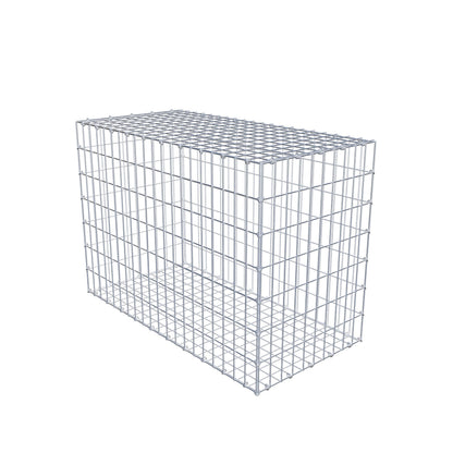 Gabbione 100 cm x 70 cm x 50 cm (L x H x P), maglia 5 cm x 10 cm, anello a C