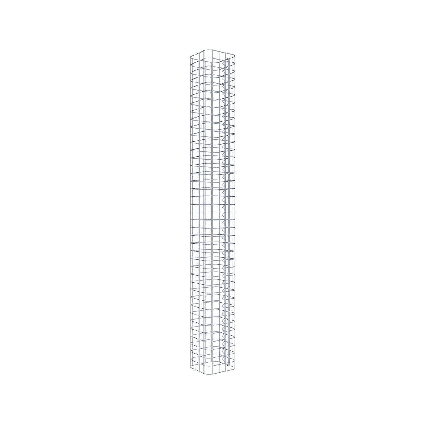 Gabionpelare, kvadrat 22 cm x 22 cm, 200 cm hög, MW 5 cm x 5 cm