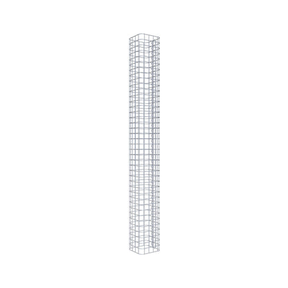 Gabionpelare, kvadrat 22 cm x 22 cm, 200 cm hög, MW 5 cm x 5 cm