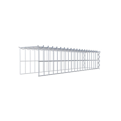 Gabbione aggiuntivo tipo 4 100 cm x 20 cm x 20 cm (L x H x P), dimensione maglia 5 cm x 10 cm, a spirale