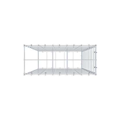 Type 2 oplegkorf 100 cm x 50 cm x 20 cm (L x H x D), maaswijdte 10 cm x 10 cm, C-ring