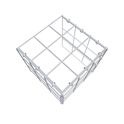 Opbouw schanskorf type 4 30 cm x 30 cm x 30 cm (L x H x D), maaswijdte 10 cm x 10 cm, C-ring