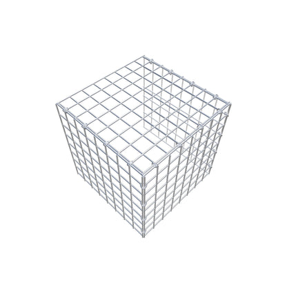 Mounted gabion type 4 40 cm x 40 cm x 40 cm (L x H x D), mesh size 5 cm x 5 cm, C-ring
