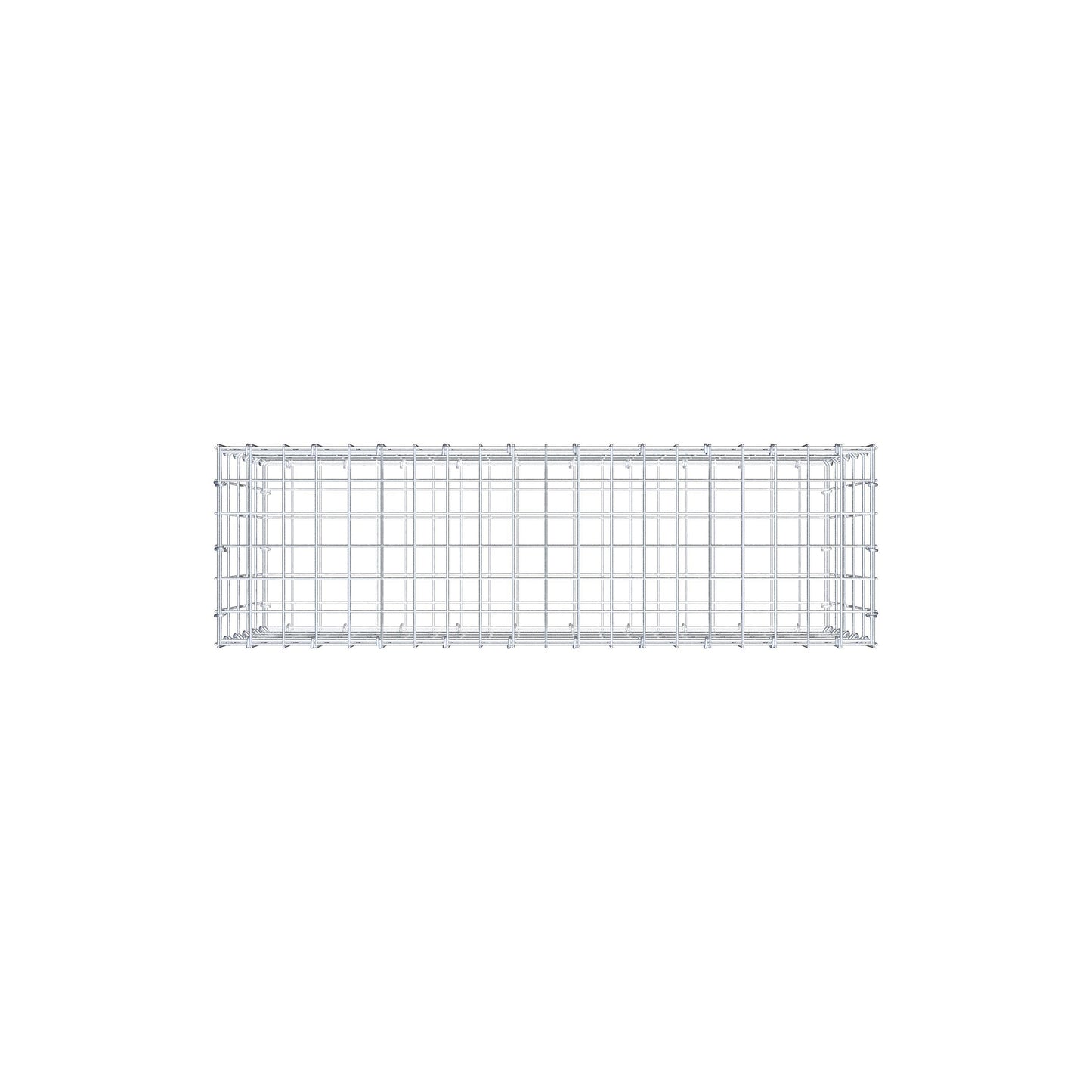 Gabião 100 cm x 50 cm x 30 cm (C x A x P), malhagem 5 cm x 10 cm, anel C