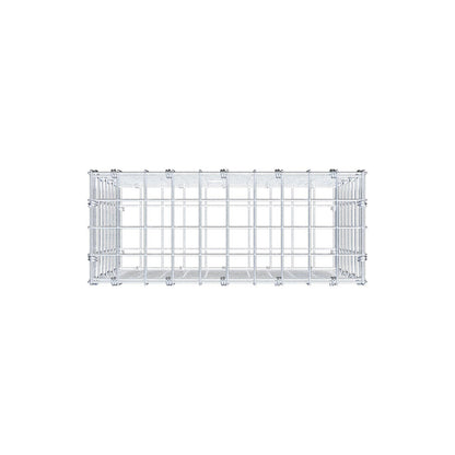 Schanskorf 50 cm x 40 cm x 20 cm (L x H x D), maaswijdte 5 x 5 cm, spiraalring