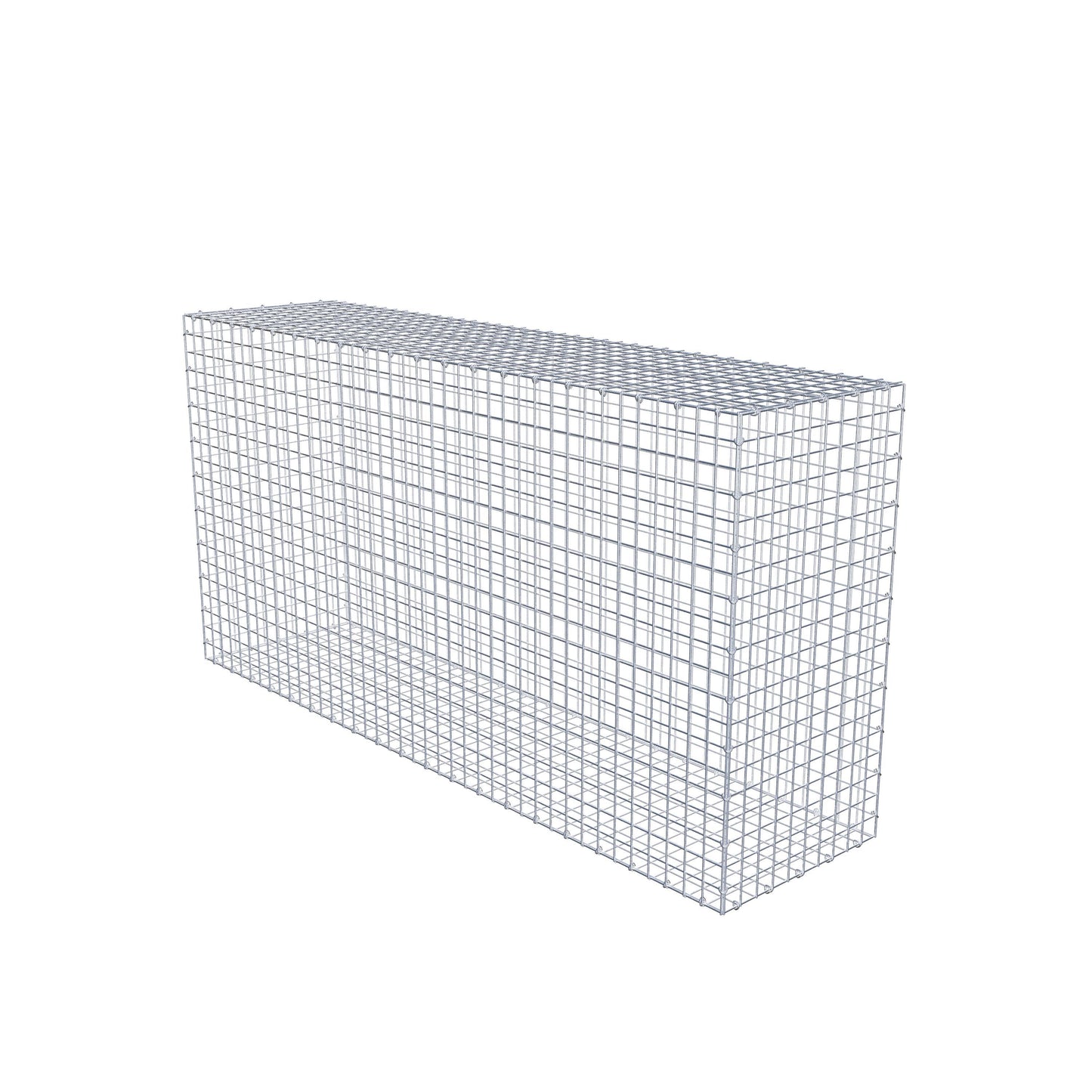 Gabião 200 cm x 100 cm x 50 cm (C x A x P), malhagem 5 cm x 5 cm, anel C