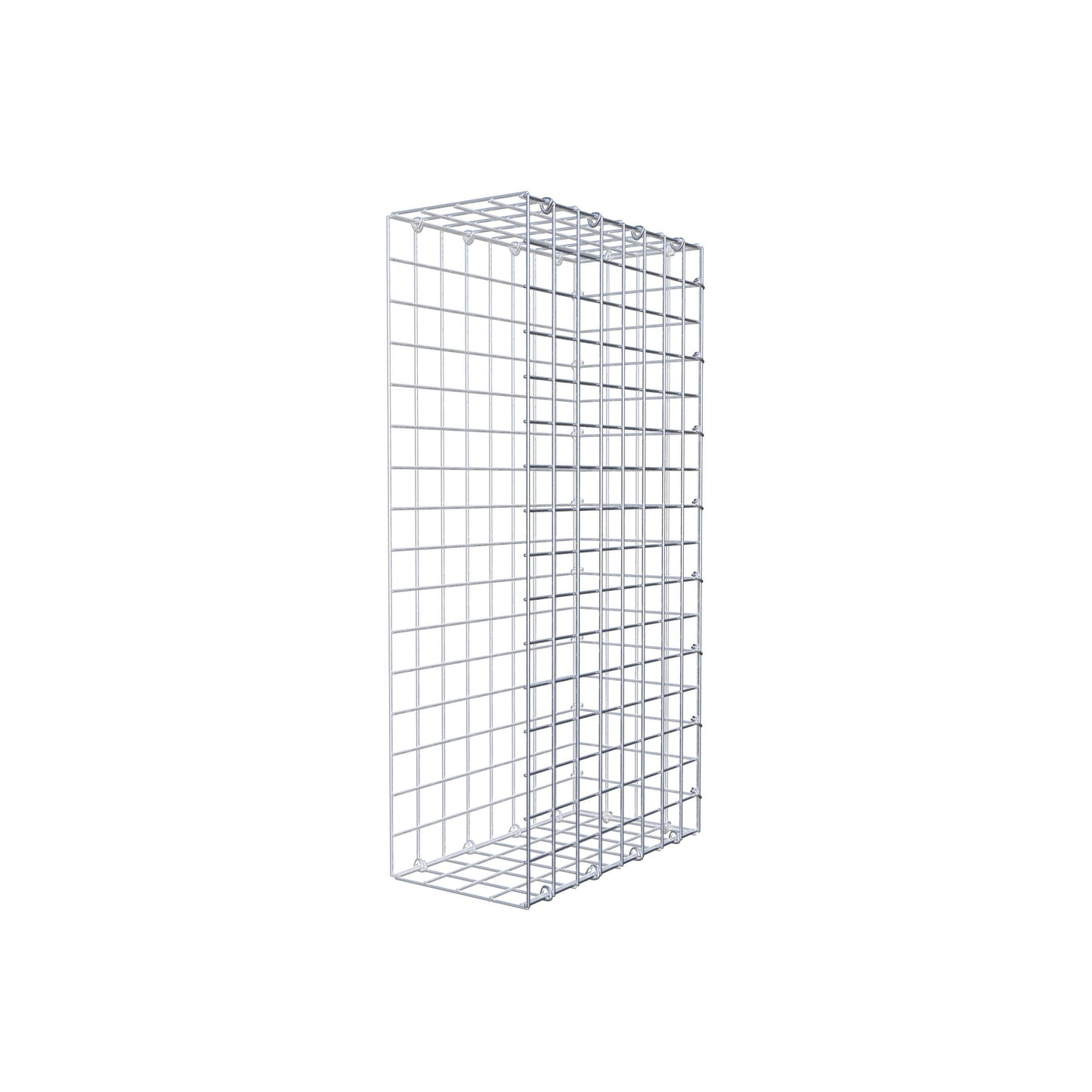 Anbaugabione Typ 2 80 cm x 40 cm x 20 cm (L x H x T), Maschenweite 5 cm x 5 cm, C-Ring