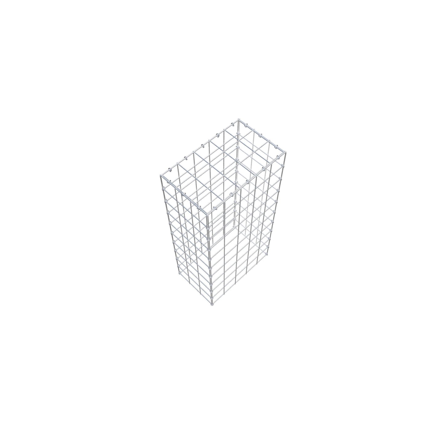 Typ 3 påbyggnadsgabion 100 cm x 30 cm x 50 cm (L x H x D), maskstorlek 10 cm x 10 cm, C-ring