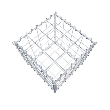 Gabion 40 cm x 40 cm x 40 cm (L x H x D), mesh size 10 cm x 10 cm, spiral