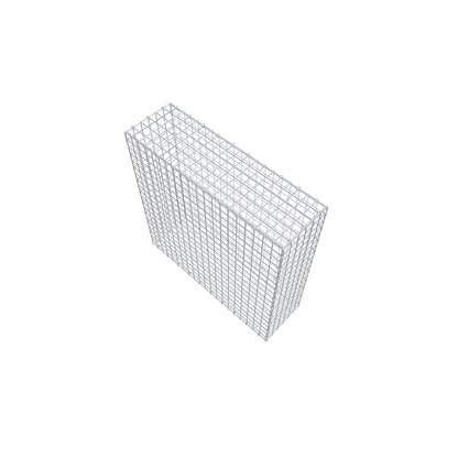 Gabion 100 cm x 100 cm x 30 cm (L x H x D), maskestørrelse 5 cm x 5 cm, C-ring