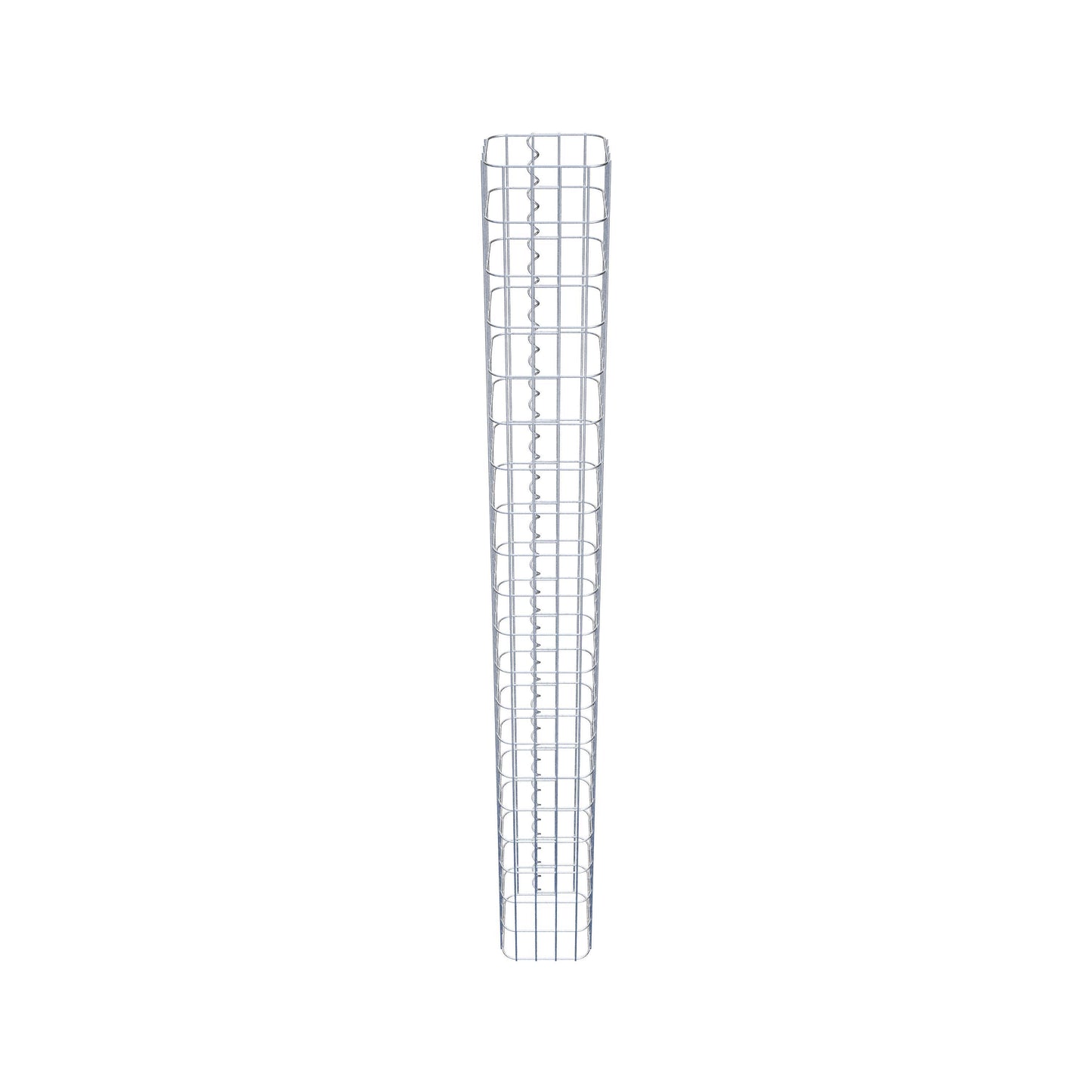 Colonna di gabbioni, quadrata 22 cm x 22 cm, alta 200 cm, MW 5 cm x 10 cm