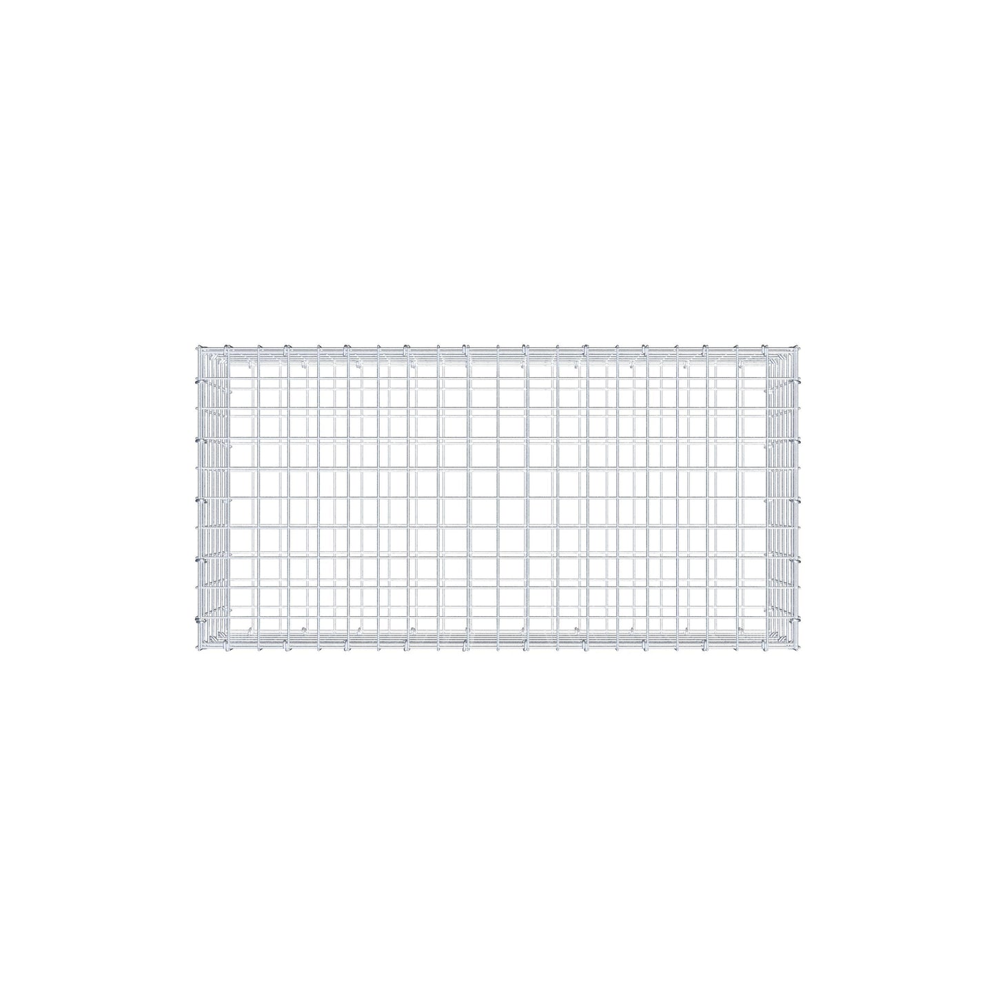 Gabion 100 cm x 30 cm x 50 cm (L x H x D), maskstorlek 5 cm x 5 cm, C-ring