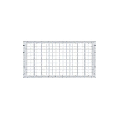 Gabion 100 cm x 30 cm x 50 cm (L x H x D), maskstorlek 5 cm x 5 cm, C-ring