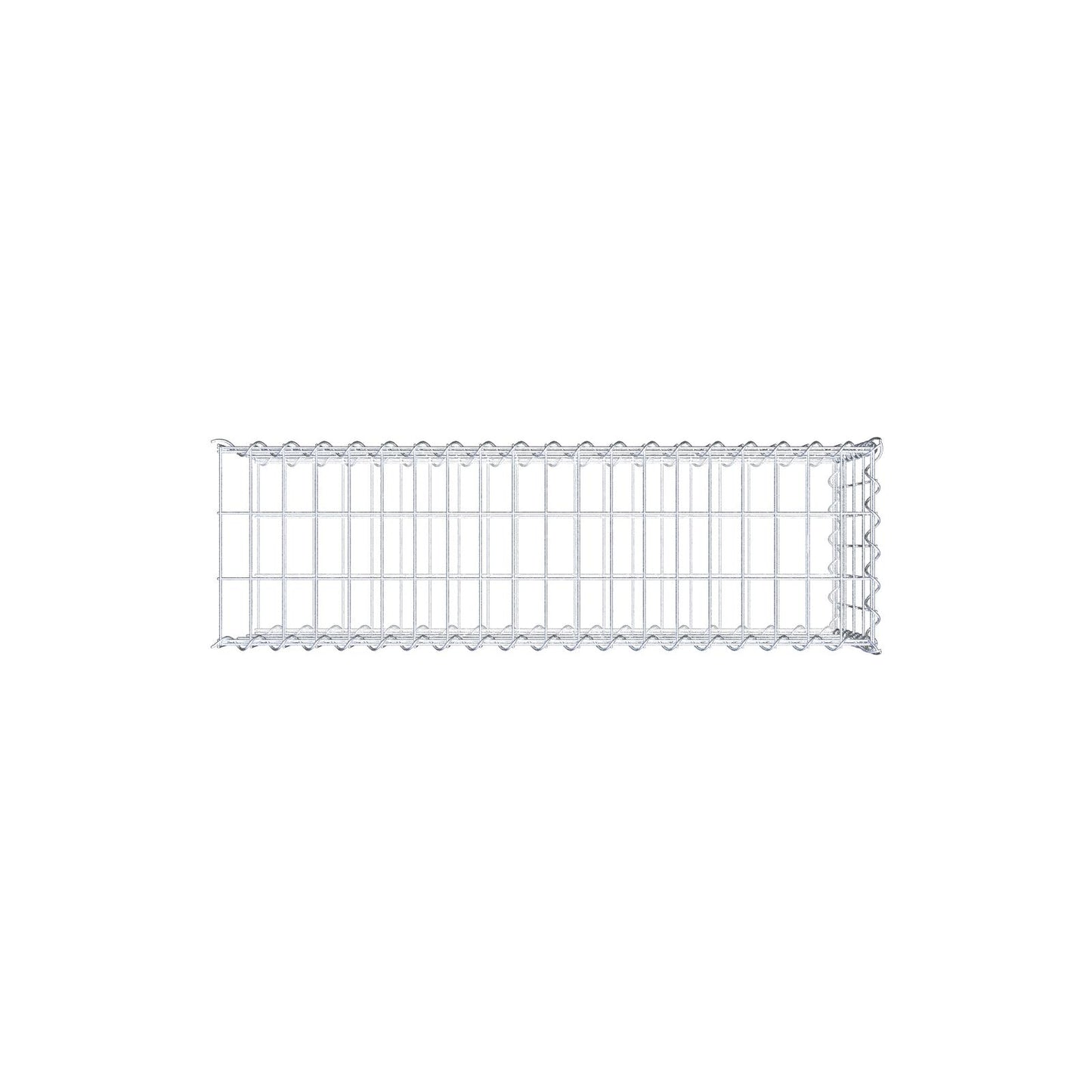 Påväxt gabion typ 2 100 cm x 40 cm x 30 cm (L x H x D), maskstorlek 5 cm x 10 cm, spiral