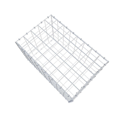 Schanskorf 80 cm x 50 cm x 50 cm (L x H x D), maaswijdte 10 x 10 cm, spiraalring