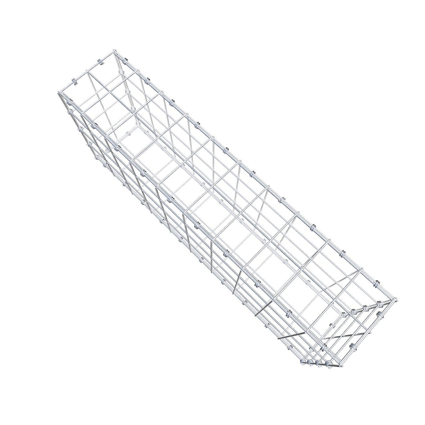 Gabião 100 cm x 40 cm x 20 cm (C x A x P), malhagem 10 x 10 cm, anel espiral