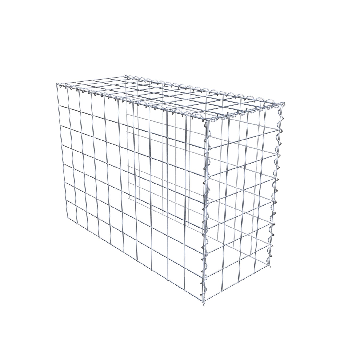 Extra gabion typ 4 100 cm x 70 cm x 40 cm (L x H x D), maskstorlek 10 cm x 10 cm, spiral