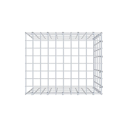 Gabião tipo 4 50 cm x 40 cm x 40 cm (C x A x P), malhagem 5 cm x 10 cm, anel C