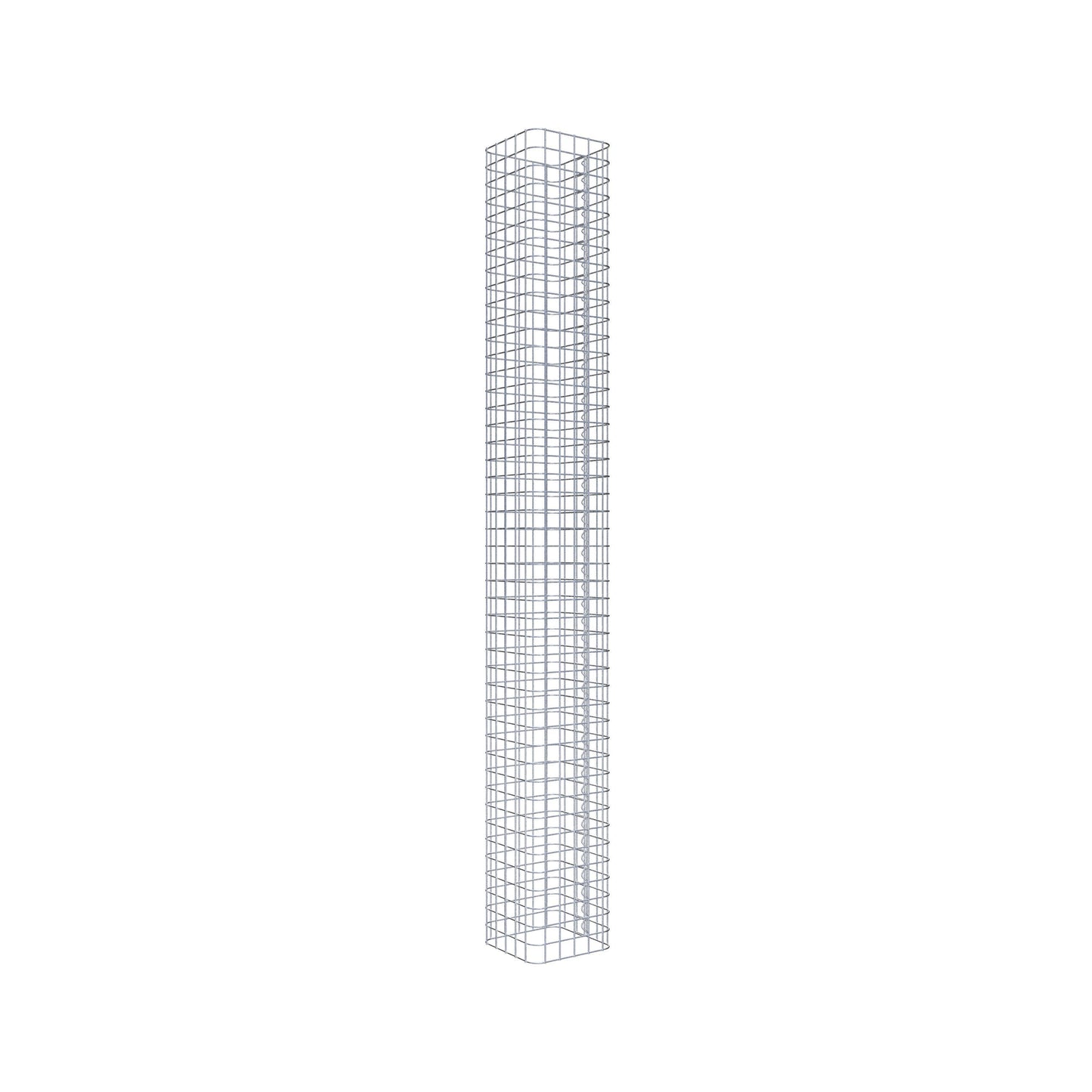 Gabionpelare vinkelrät 27 cm x 27 cm, 230 cm höjd, MW 5 cm x 5 cm