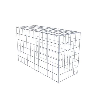 Gavión complementario de tipo 4 100 cm x 60 cm x 40 cm (L x A x P), malla 10 cm x 10 cm, anillo en C