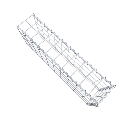 Gabion rapporté type 4 100 cm x 40 cm x 20 cm (L x H x P), mailles 10 cm x 10 cm, spirale