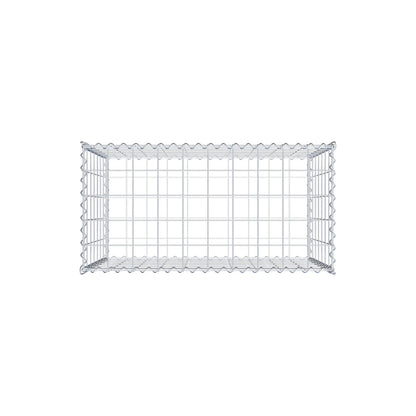 Gabion 100 cm x 70 cm x 50 cm (L x H x D), maskestørrelse 10 cm x 10 cm, spiral