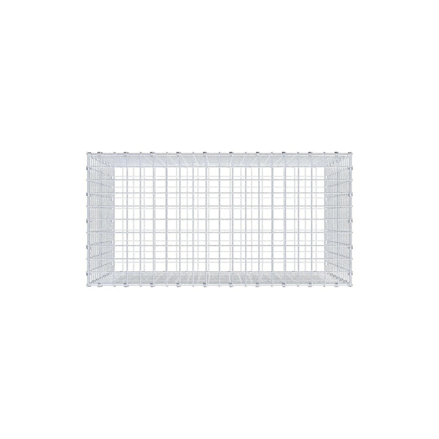 Schanskorf 100 cm x 70 cm x 50 cm (L x H x D), maaswijdte 5 x 5 cm, spiraalring