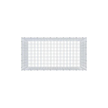 Schanskorf 100 cm x 70 cm x 50 cm (L x H x D), maaswijdte 5 x 5 cm, spiraalring