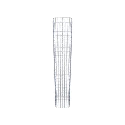 Colonna di gabbioni angolare 37 cm x 37 cm, 230 cm di altezza, MW 5 cm x 10 cm