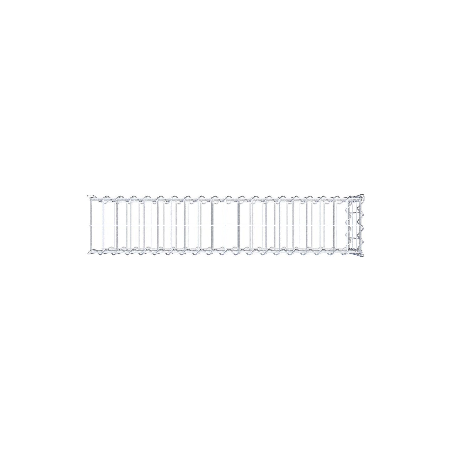 Gabião tipo 2 100 cm x 30 cm x 20 cm (C x A x P), malhagem 5 cm x 10 cm, espiral