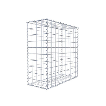 Gabião 100 cm x 100 cm x 40 cm (C x A x P), malhagem 10 cm x 10 cm, espiral