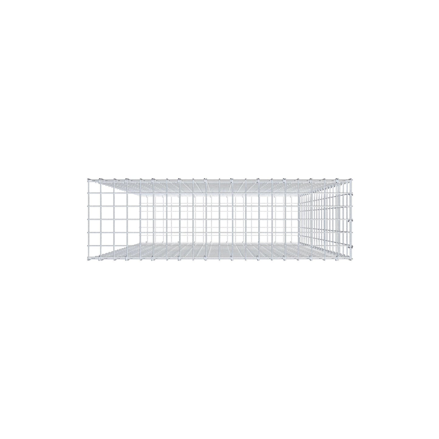 Extra gabion typ 2 200 cm x 100 cm x 30 cm, maskstorlek 5 cm x 10 cm, C-ring