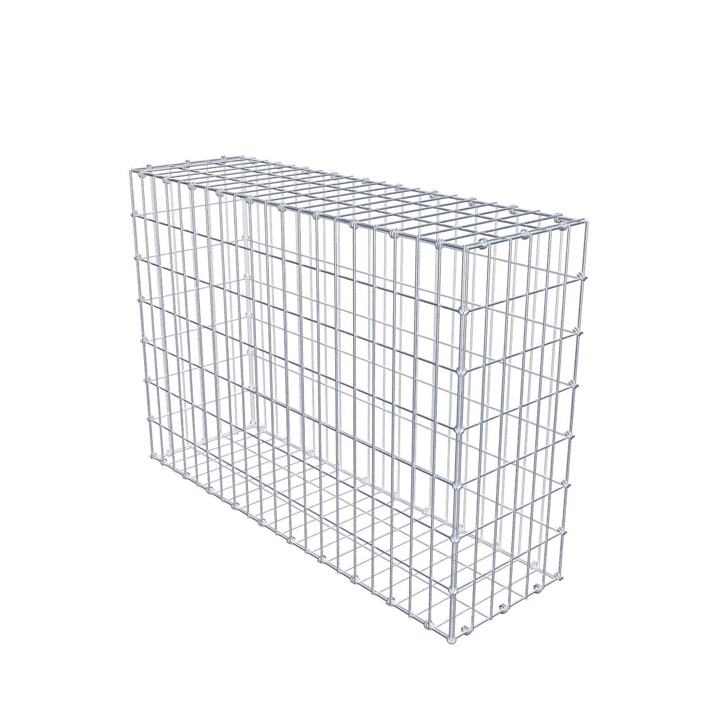 Gabione 100 cm x 70 cm x 30 cm (L x H x T), Maschenweite 5 x 10 cm, Spiralring