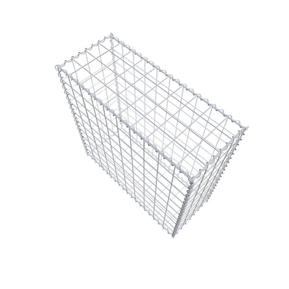 Gabião 100 cm x 100 cm x 40 cm (C x A x P), malhagem 10 cm x 10 cm, espiral