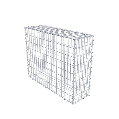 Gabbione 100 cm x 80 cm x 30 cm (L x H x P), maglia 5 cm x 10 cm, spirale