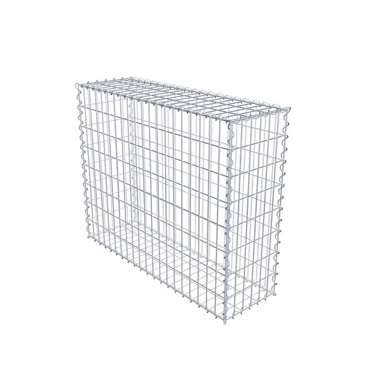 Gabion 100 cm x 80 cm x 30 cm (L x H x D), mesh size 5 cm x 10 cm, spiral