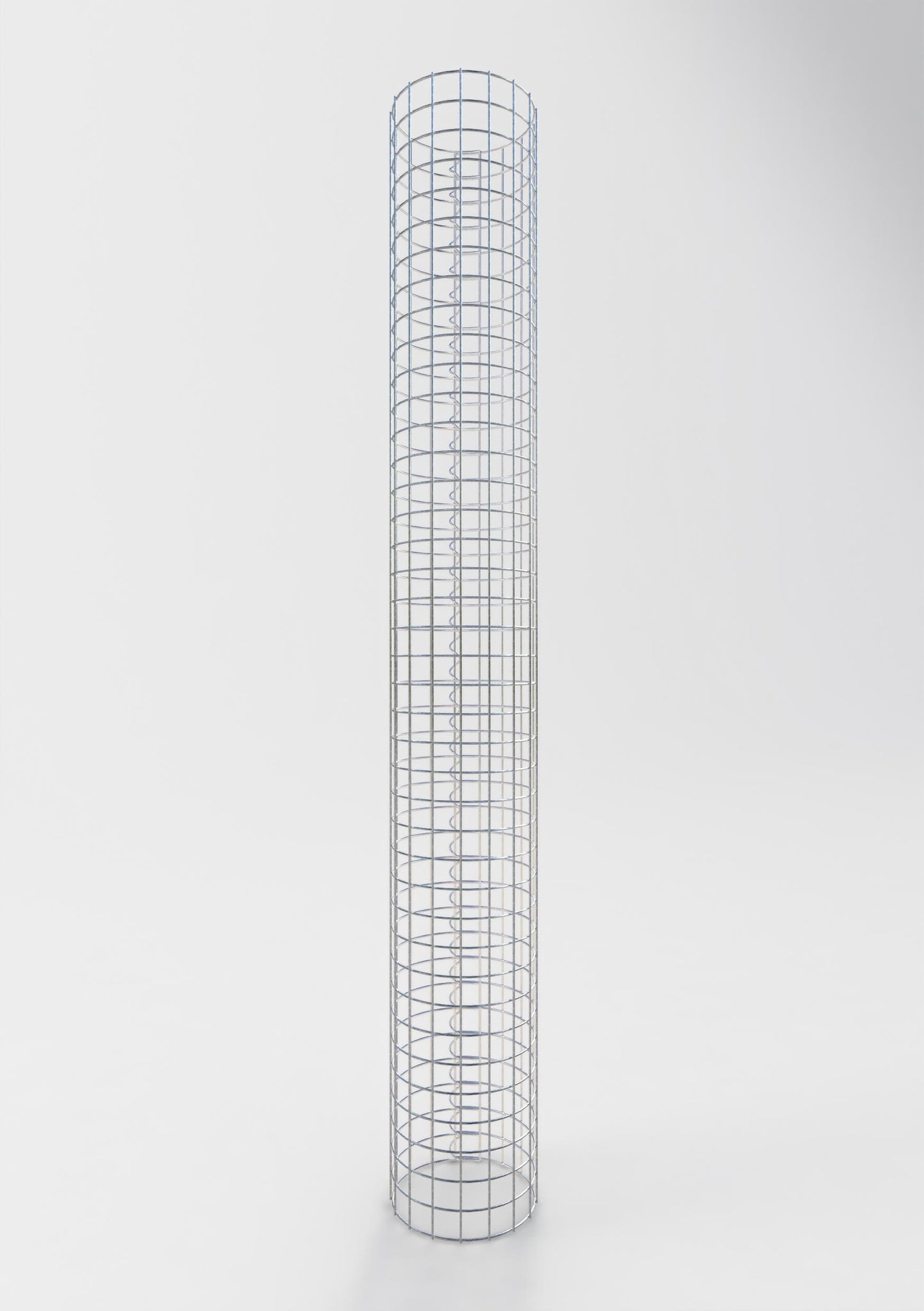 Gabionsøjle ca. 27 cm diameter, 200 cm høj, maskestørrelse 5 cm x 5 cm