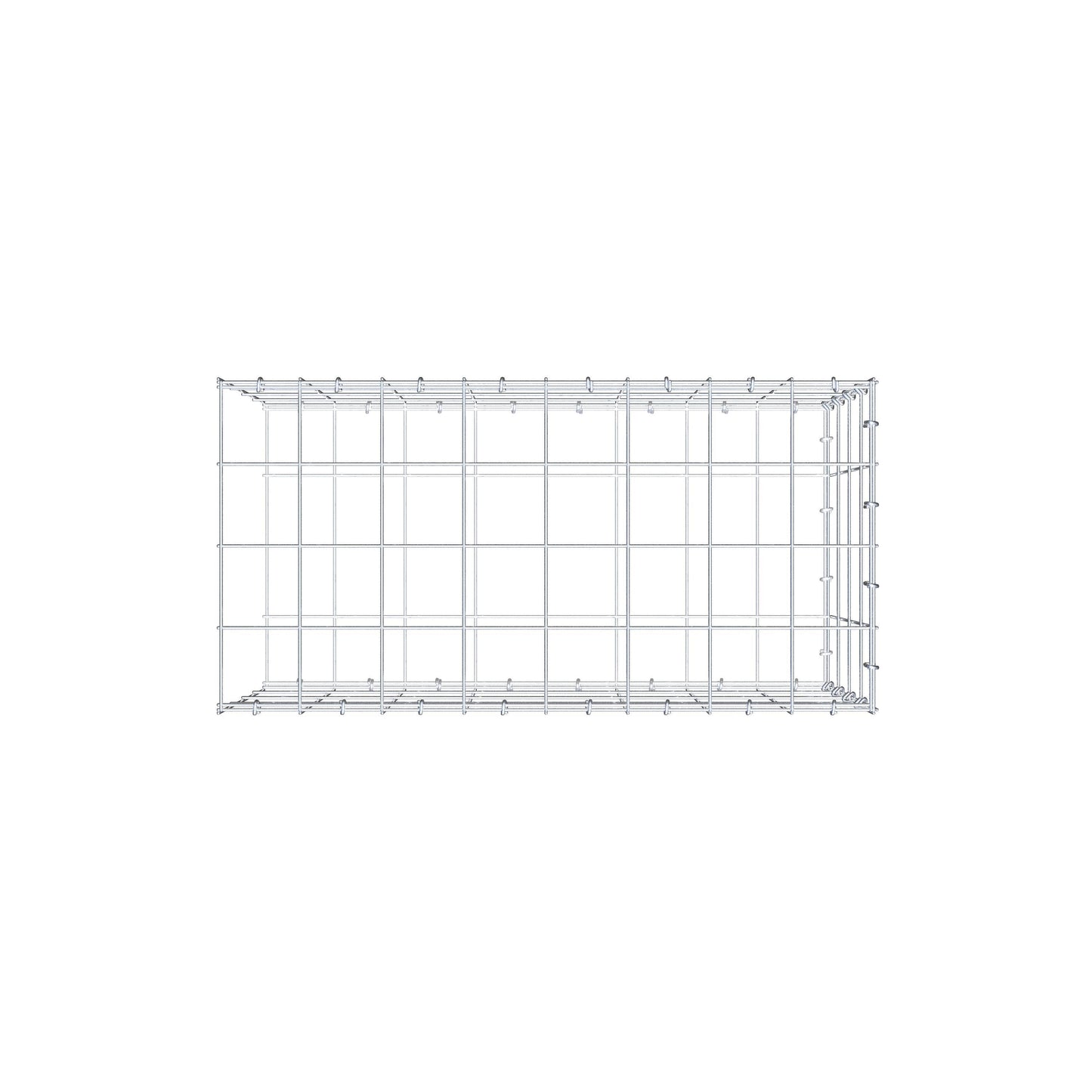 Tilläggspåle typ 2 80 cm x 40 cm x 40 cm (L x H x D), maskstorlek 10 cm x 10 cm, C-ring