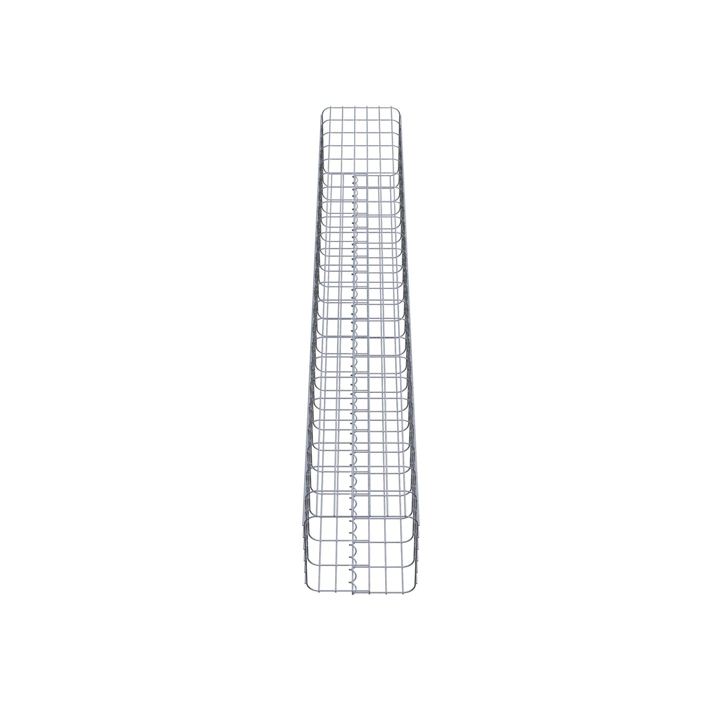 Gabionpelare vinkelrät 32 cm x 32 cm, 230 cm höjd, MW 5 cm x 10 cm